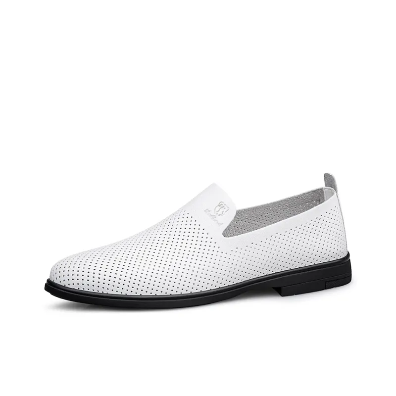 VanCamel Dress Shoes Men Low Top Black/White/Blue/Gray/Black Cut Out/White Cut Out-16