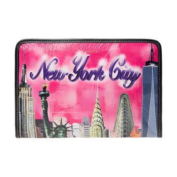 Balenciaga Cow Leather Clutch Women's Rose Pink