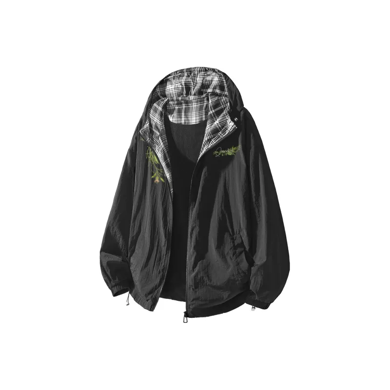 Qnxeey Breathable Quick Dry UV Protection Sun Protection Sun Protection Clothing Unisex-6