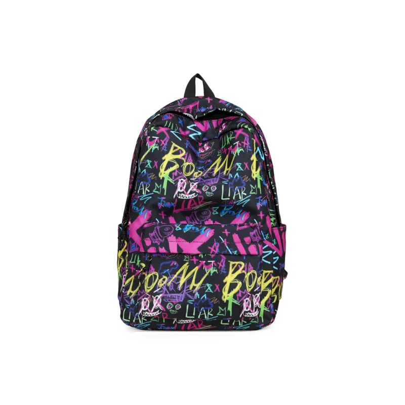 Vack Oxford Backpack Unisex Black/Purple/Blue-5
