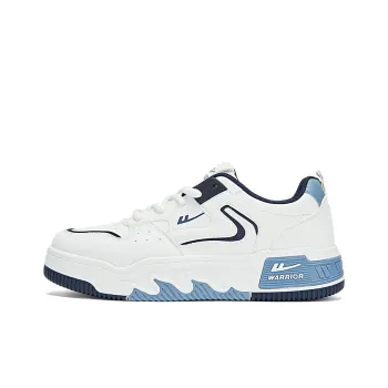 WARRIOR Skateboard Shoes Men Low Top White Black