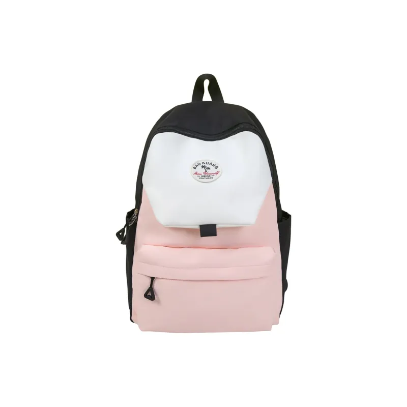 WICKBUEN Nylon Backpack Women's Gray/Black/Coffee-5