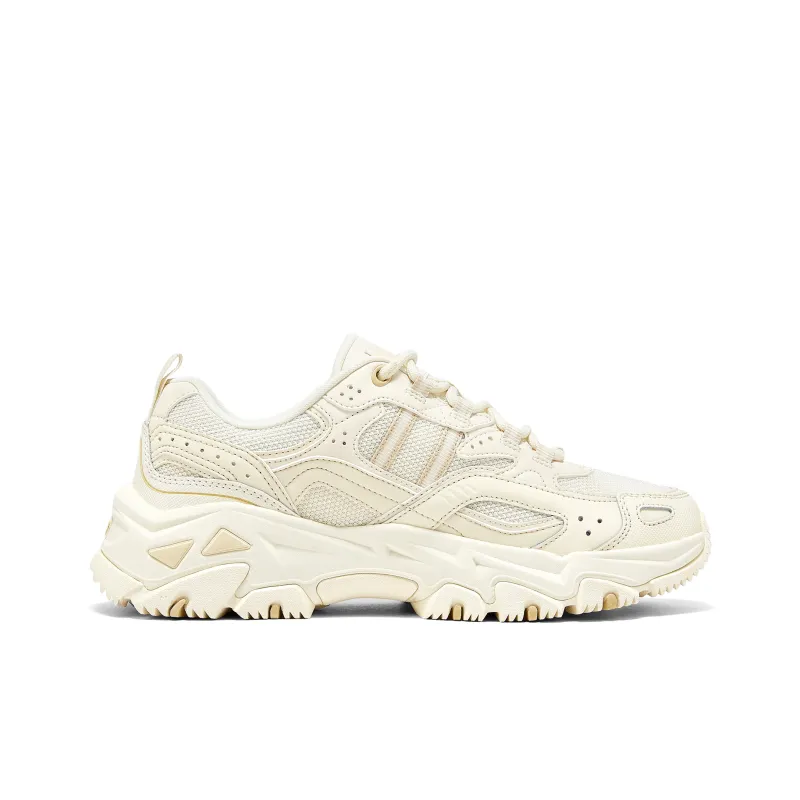 Skechers OUTDOOR Cushioning Wear Resistant Low Top Chunky Sneakers Women's Ecru-1