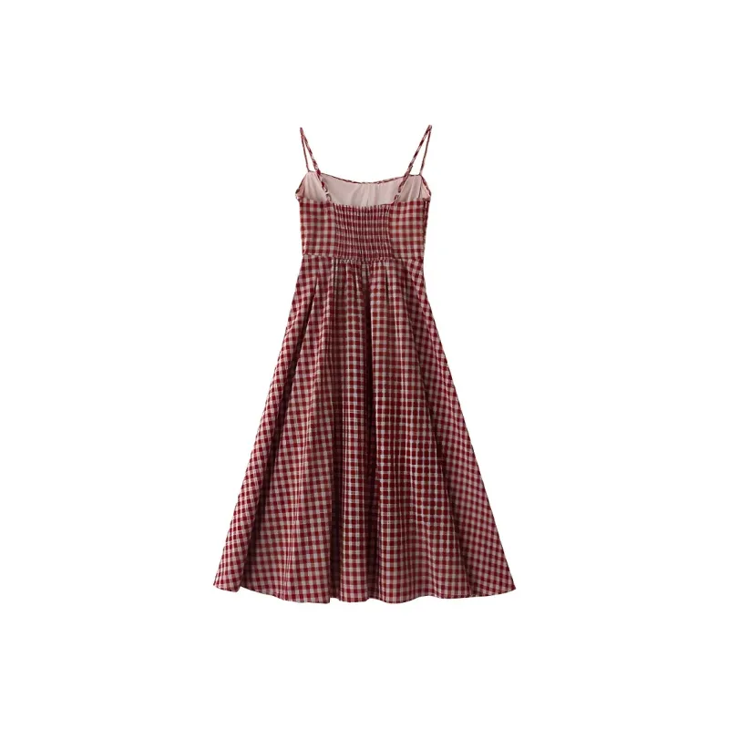 DOKZB Slip Dresses Women's Red-1