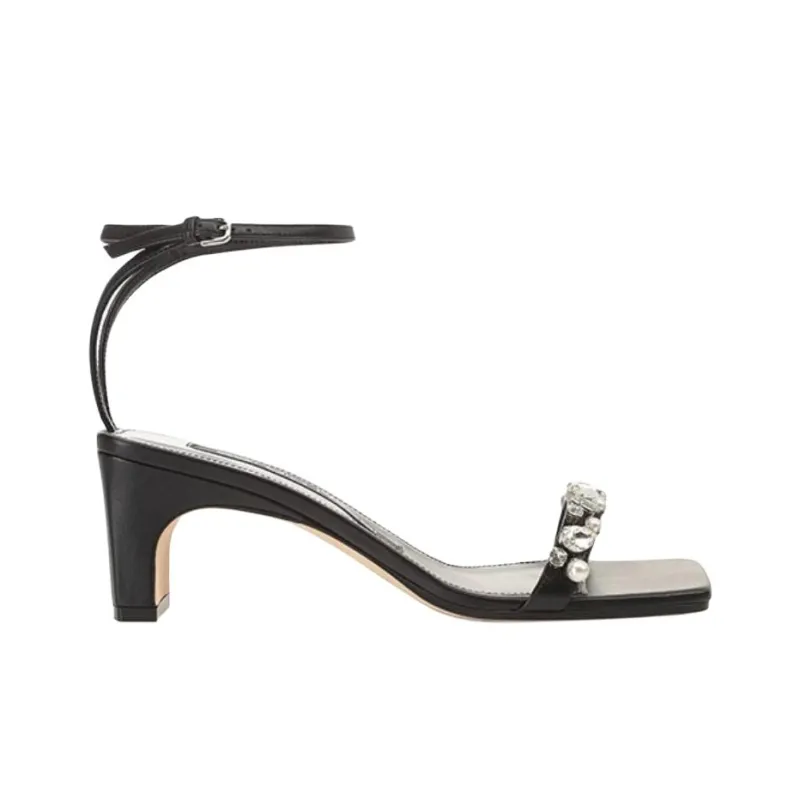 SERGIO ROSSI Sr1 One Strap Sandals 6cm Women's Black-1