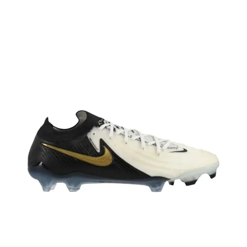 Nike Phantom GX 2 Elite Anti Slip Wear Resistant Soccer Shoes Men's White Black-1