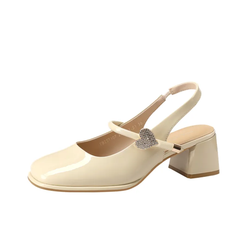 Mulinsen Chunky Heel High Heels 5.5cm Women's-0