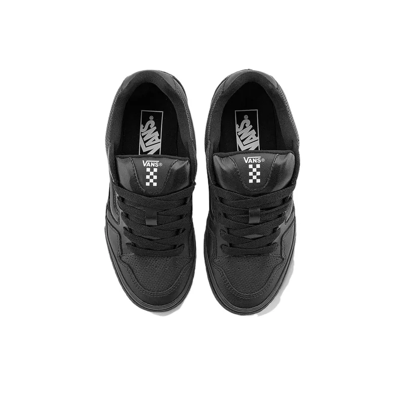 Vans Caldrone Anti Slip Wear Resistant Low Top Skateboard Shoes Women's Black-2