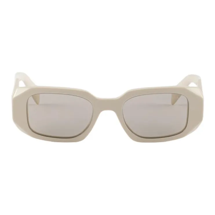 PRADA Irregular Shape Sunglasses Women's Gray-0