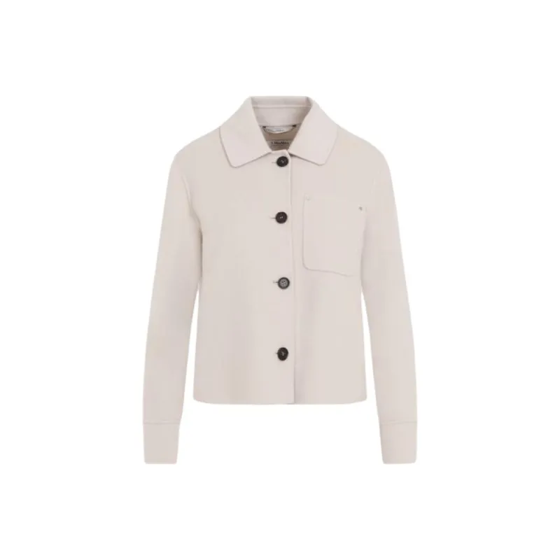 'S MAX MARA Buttoned Long-Sleeved Jacket-0