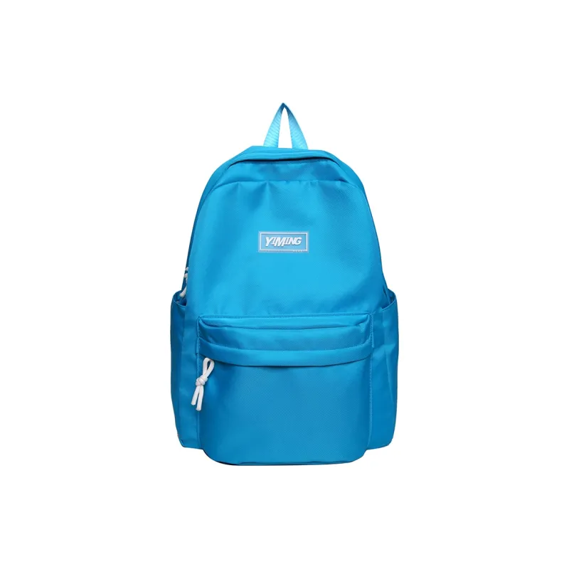 Vack Nylon Backpack Unisex White/Black/Green/Blue/Pink-13