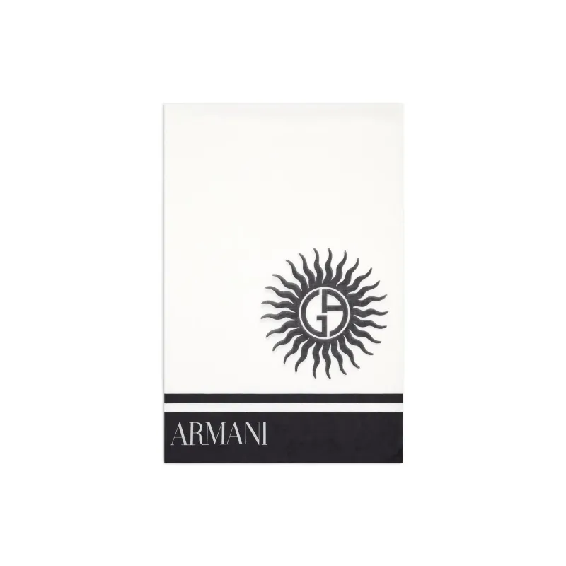 EMPORIO ARMANI Two tone Printed Cotton Sarong-0