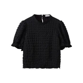 SHUIYUNJIAN Puff Sleeve T Shirt Women's