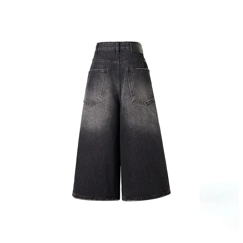 ZAZN Denim Shorts Women's Black Gray Color-1