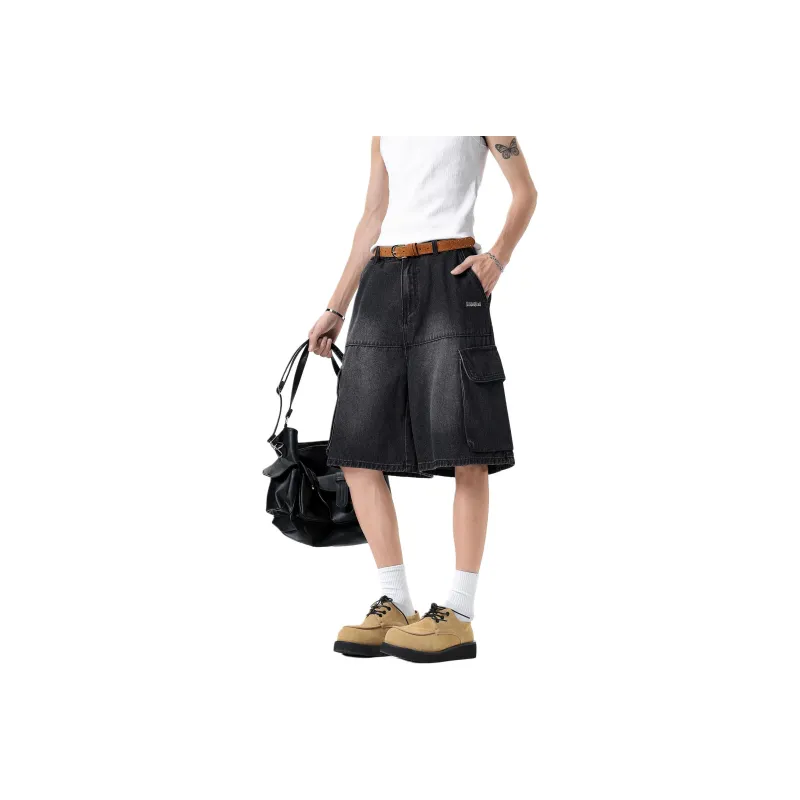 Double Dealer Denim Shorts Unisex-4