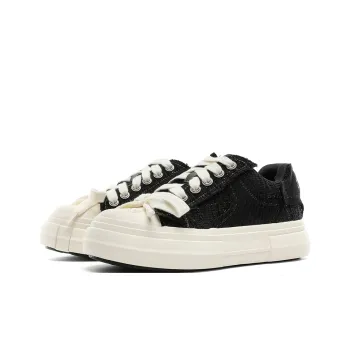 MUYI Low Top Casual Shoes Unisex Black
