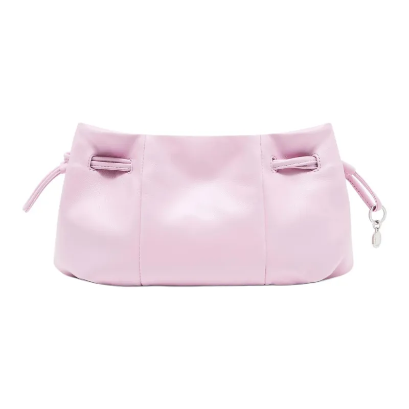 EMPORIO ARMANI Sheepskin Shoulder Bag Trumpets Women's Pink-1