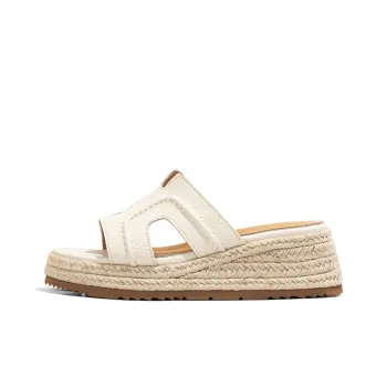 Old Meow Slide Slippers Women's Ecru