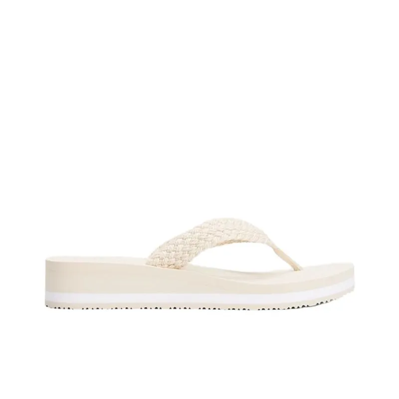 Tommy Hilfiger TH Monogram EVA Abrasion Resistant Flip Flops Women's Beige-1