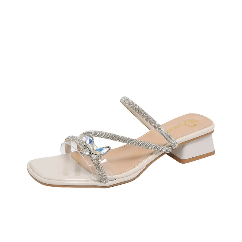 WUJI Rubber Sole Metal Abrasion Resistant Slip Resistant Slide Slippers Women's-4