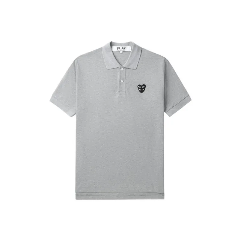 CDG Play Polo Shirts Unisex Gray-0