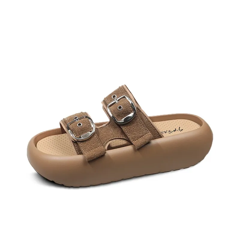 Betu Rubber Sole Abrasion Resistant Slide Slippers Women's-10