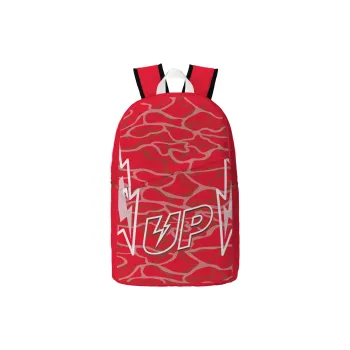 TURN UP Polyester Backpack Unisex Red