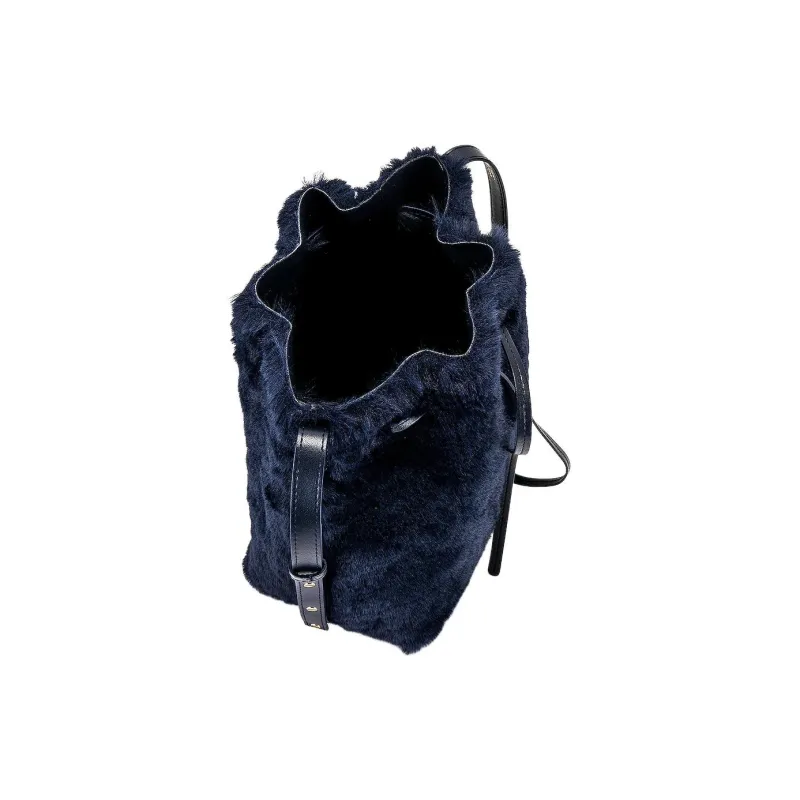 MANSUR GAVRIEL Bowknot Bucket Bag, Shoulder Bag Mini Women's Blackberry-3