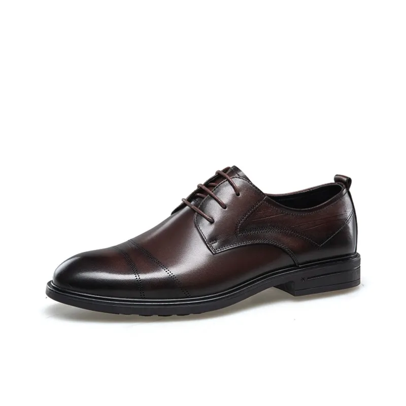 KANGNAI Dress Shoes Men Low Top-5
