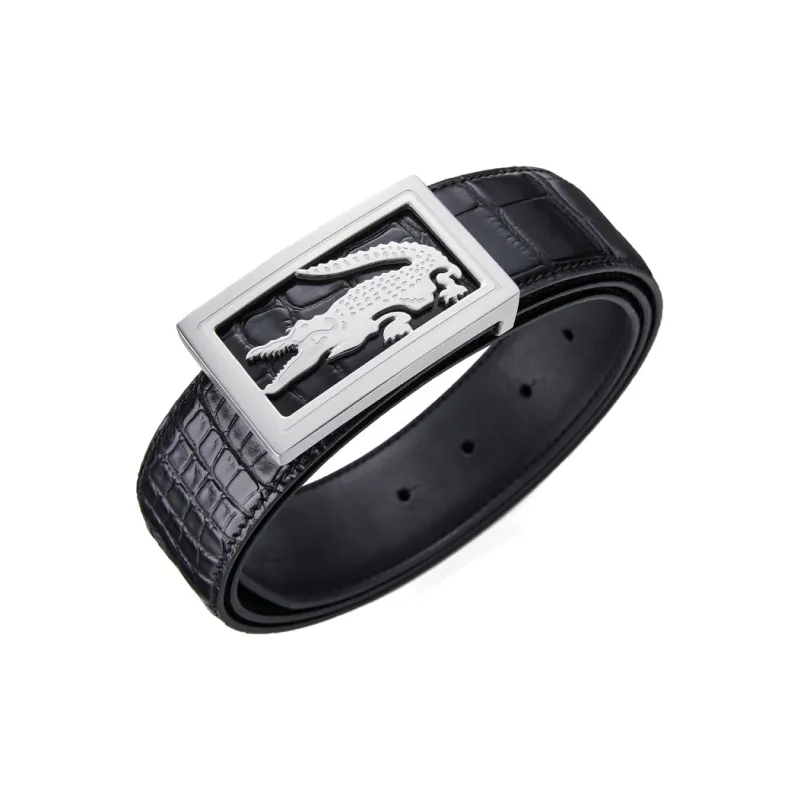 GUSKI Cow Leather Belts Men's Gold, Silver Width 3.5cm-7