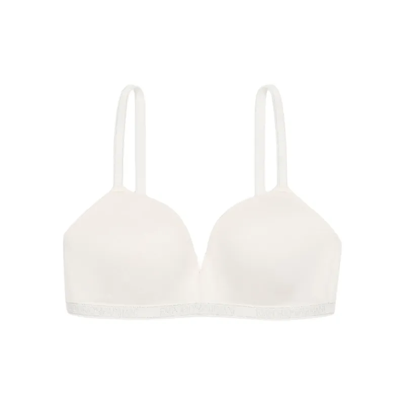 EMPORIO ARMANI Asv Essential Studs Viscose Padded Triangle Bra-0
