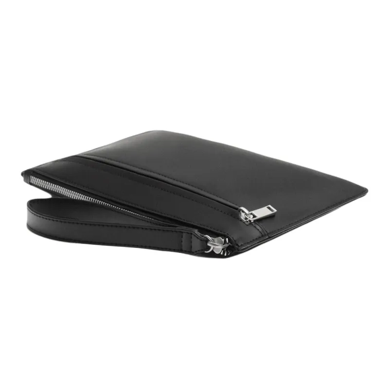 ZARA Polyurethane PU Envelope Bag, Clutch Men's Black-1