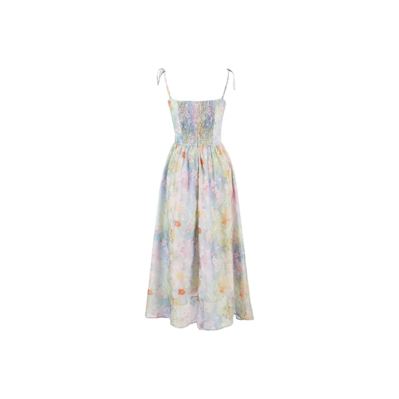 GOSO Slip Dresses Women's Pink Blue-1