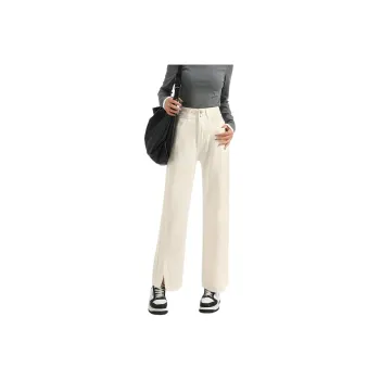 FAWENXIANGZI Jeans Women's Ecru