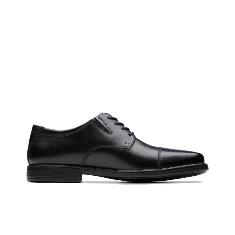 Clarks Cosgrove Cap Dress Shoes Men's Black-1