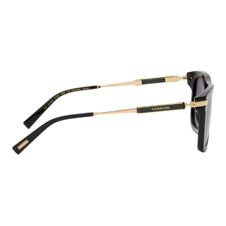 CHOPARD Acetate Square Sunglasses Unisex Black-2