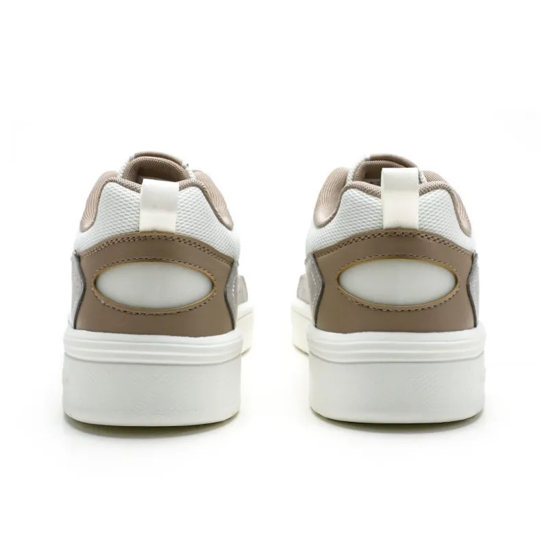 QIAODAN Dry Slip Resistant And Breathable Low Top Skateboard Shoes Men's White Gray-4
