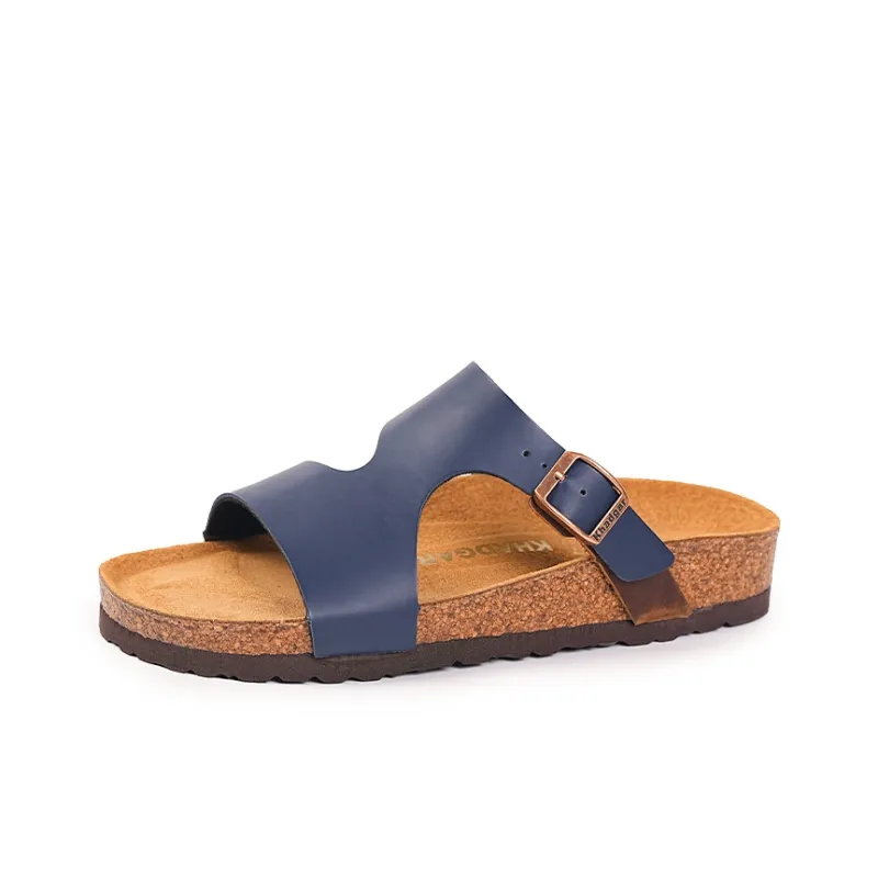 Khadgar Cork Sole Slip Resistant Abrasion Resistant Slide Slippers Women's-4
