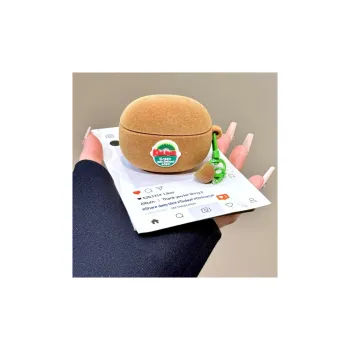 Wei Xin Compatibility Apple AirPods 4/2/3/4th Generation/AirPods Pro/Pro 2 TPU 3D Effect Kiwi Pendant Headphone Cases