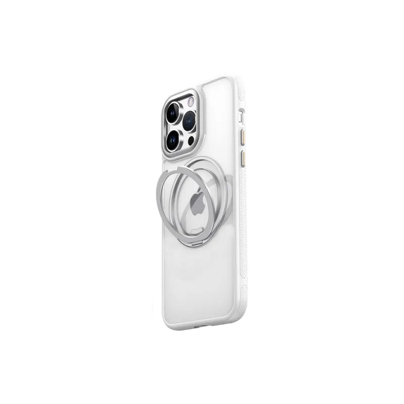 MOWEITU PC Material 360 Magnetic Stand Phone Cases Compatibility IPhone Apple 13/13 Pro/14/15/16 Solid Color-6