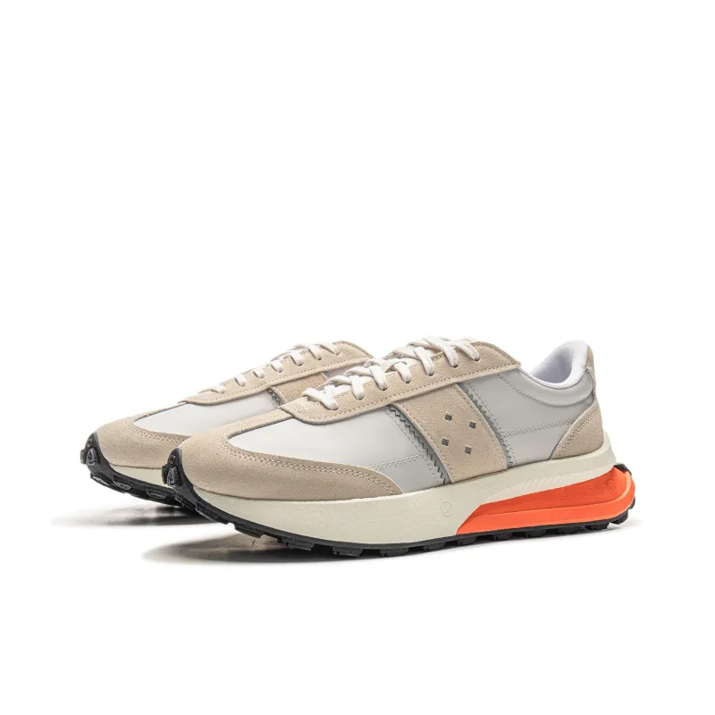 LiNing Lightweight Boat Wear resistant, Non slip And Breathable Low Top Casual Shoes Unisex Coast Gray Light Lime-2