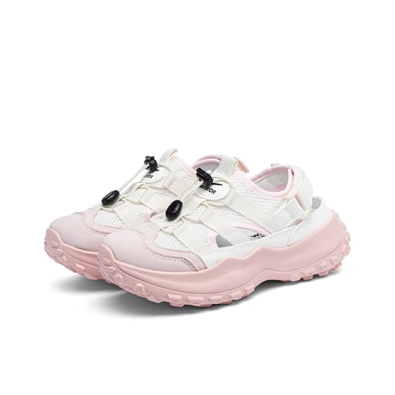 Warrior Slip Resistant Waterproof Abrasion Resistant River Trekking Shoes Women's Beige Pink-2