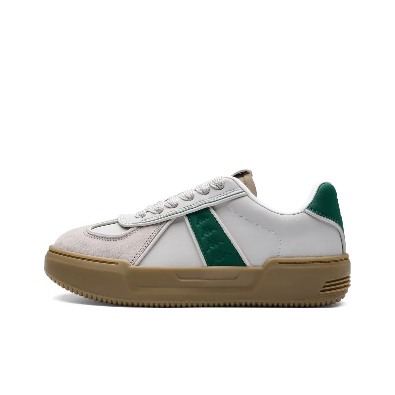 Kappa Back to Back Abrasion Resistant Lightweight Height Increasing Low Top Skateboard Shoes Women's Winter Day White-0