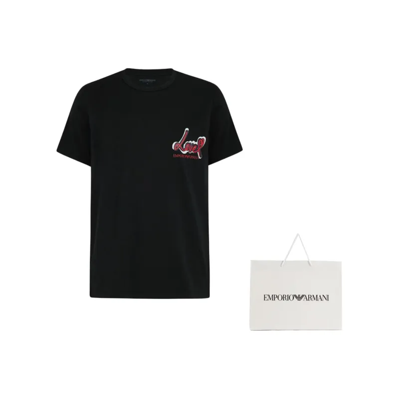 EMPORIO ARMANI SS25 T Shirt Men's Black-5