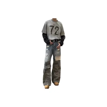 VIPGOOSE Jeans Unisex Blue