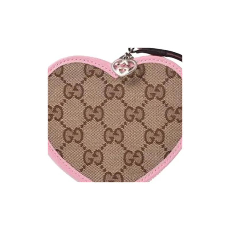 GUCCI Cow Leather Coin Purse Regular Kids' Ebony/Pink-4