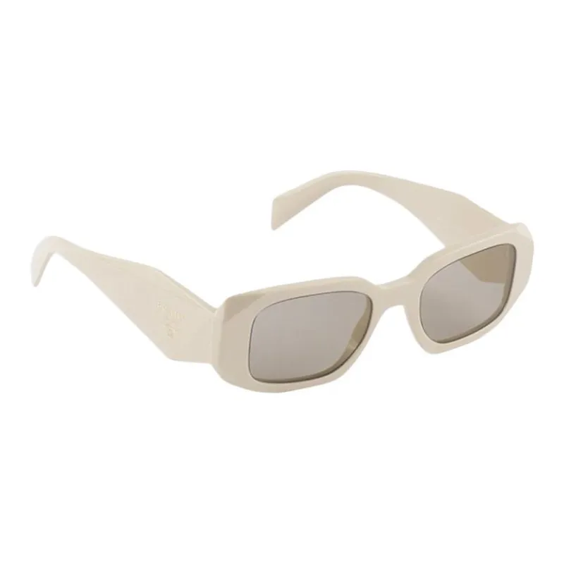 PRADA Irregular Shape Sunglasses Women's Gray-2