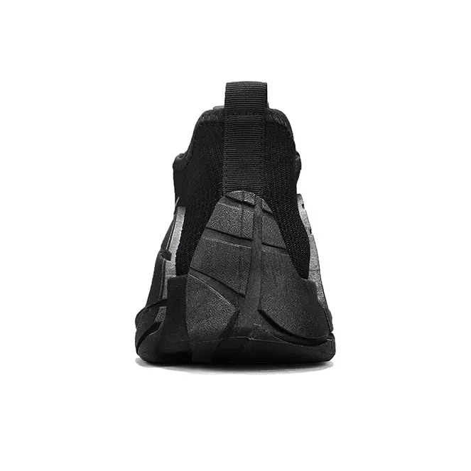 Binary Breathable Low Top Chunky Sneakers Men's Black-3