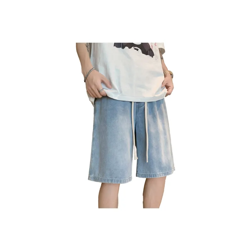 Emoji Denim Shorts Unisex-5