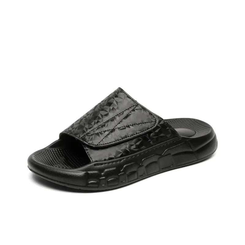 Budding Bear EVA Slip Resistant Abrasion Resistant Slide Slippers Men's Black-1